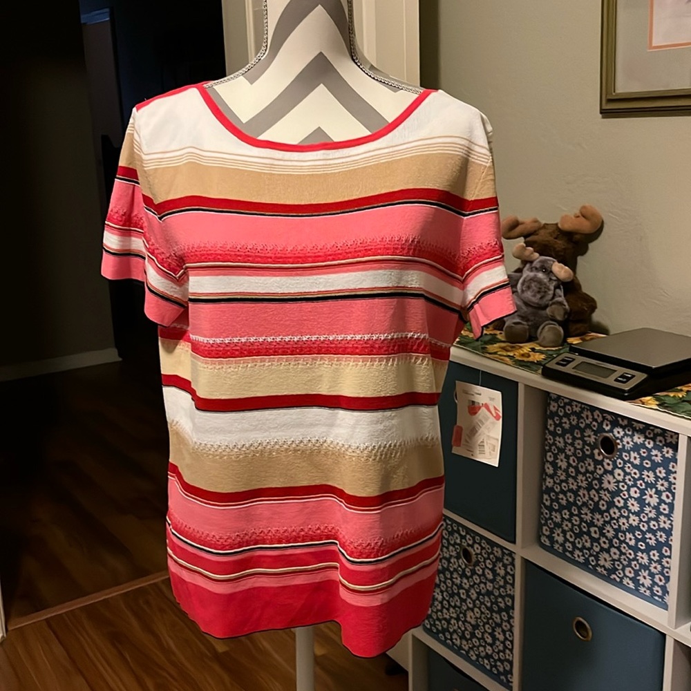 Emma James short sleeve sweater striped